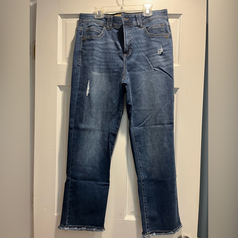Democracy Dark Blue Straight Leg Jeans